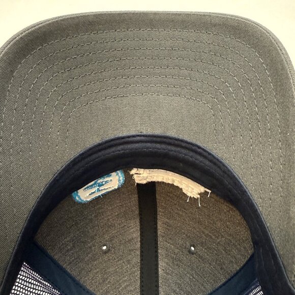 Smurfit Westrock Adjustable Snapback Meshback Cap Hat Gray Blue Richardson - Picture 7 of 9